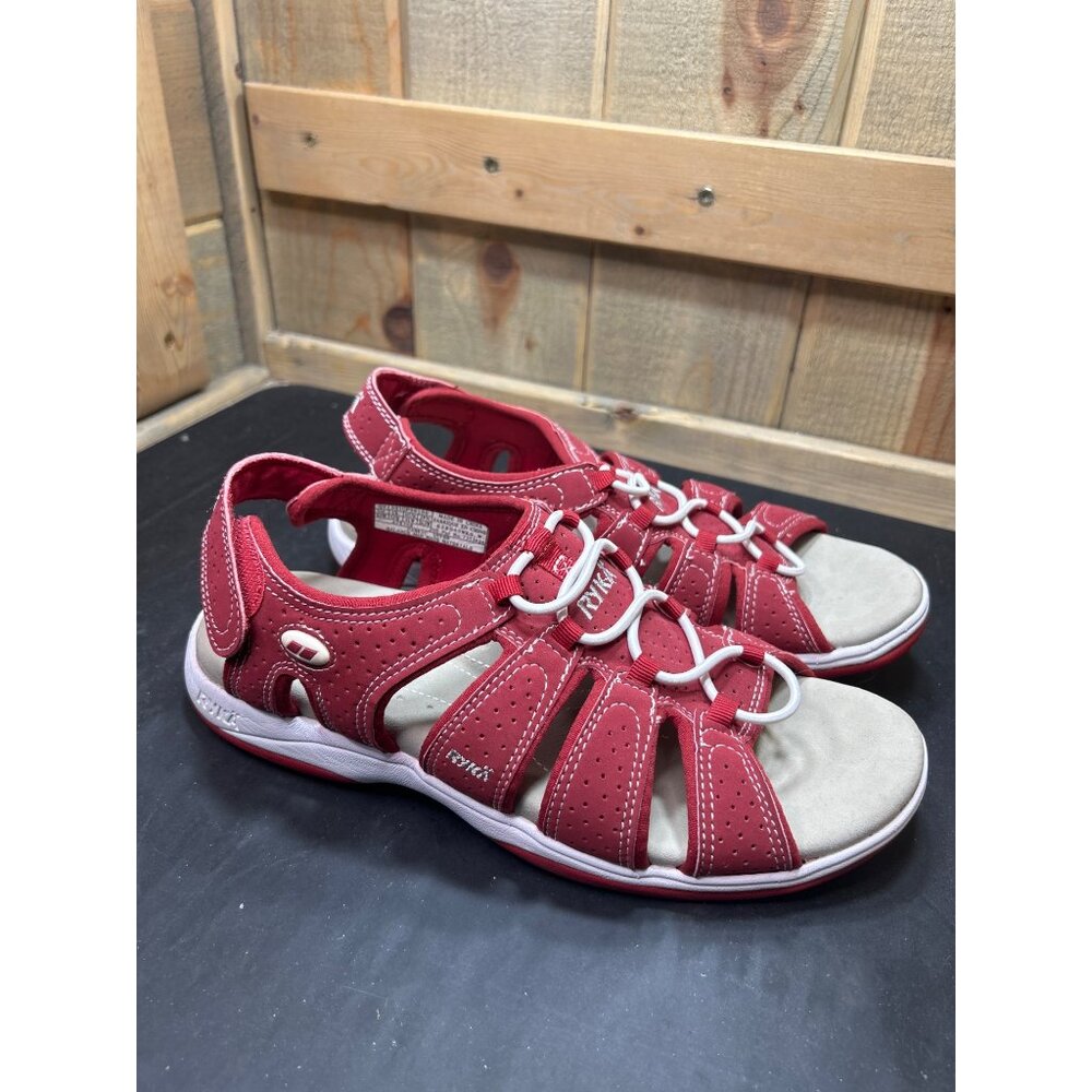 Ryka Womens Red Strappy Sandals 9.5W NEW